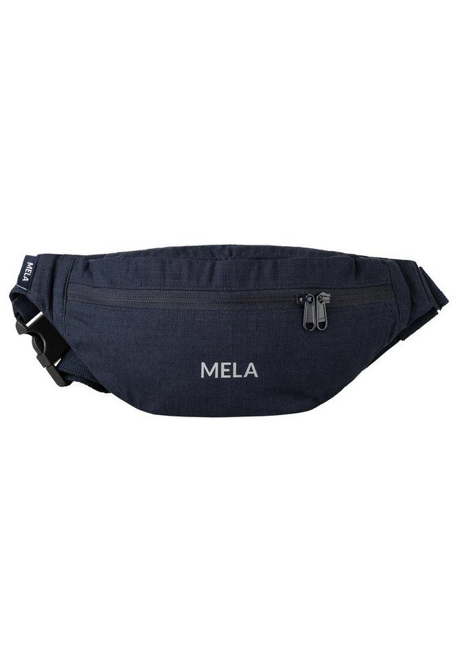 MELA Bauchtasche Unisex Ripstop Bauchtasche KALINDI, Kleines Fach mit Reißverschluss an der Rückseite von MELA