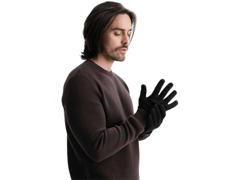 MELA Fäustlinge MELA Bio-Rippstrick-Handschuhe 'RISHI' von MELA