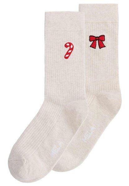 MELA Gerippte Socken Stickerei Bundle von MELA