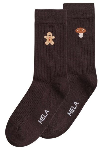 MELA Gerippte Socken Stickerei Bundle von MELA