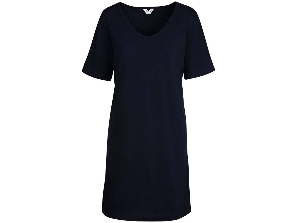 MELA Jerseykleid MELA Bio-Damen-Midi-Kleid 'JANITRA' mit V-Ausschni von MELA