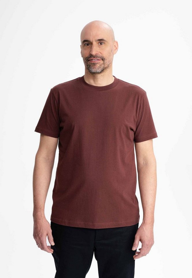 MELA Kurzarmshirt Herren T-Shirt AVAN Fein gerippter Kragen von MELA