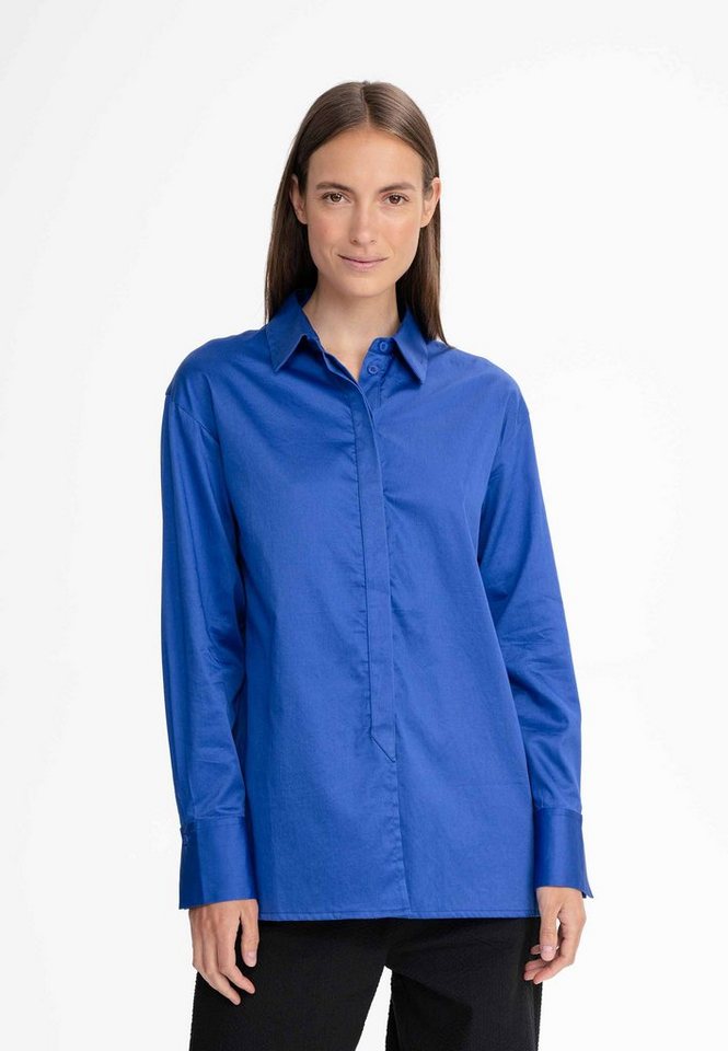 MELA Langarmbluse Damen Satinbluse ADRY clean von MELA