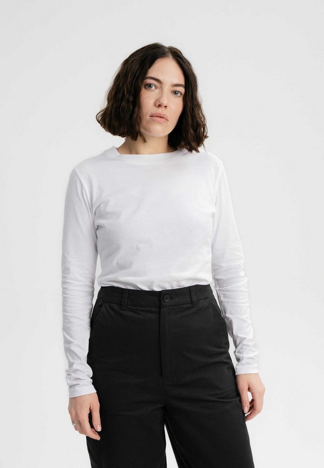 MELA Langarmshirt Damen Basic Langarmshirt DHIVYA clean von MELA