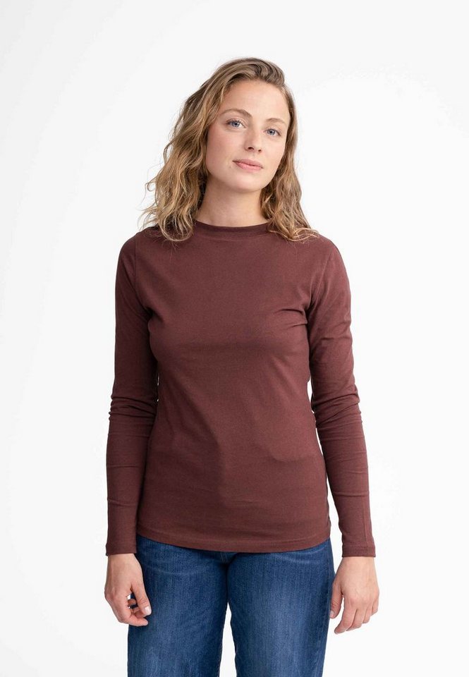 MELA Langarmshirt Damen Basic Langarmshirt DHIVYA von MELA