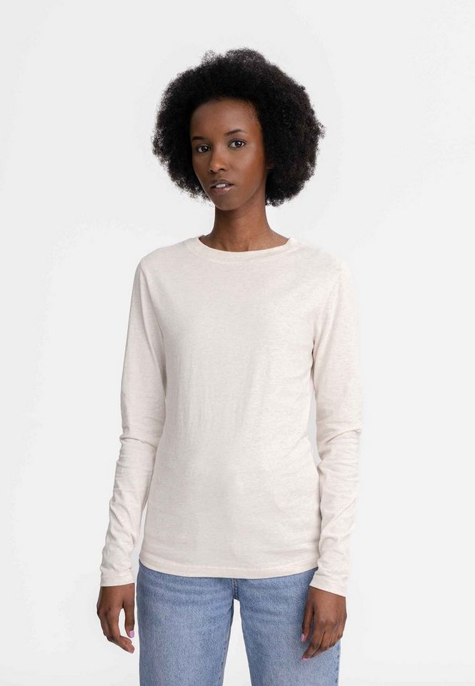 MELA Langarmshirt Damen Basic Langarmshirt DHIVYA von MELA