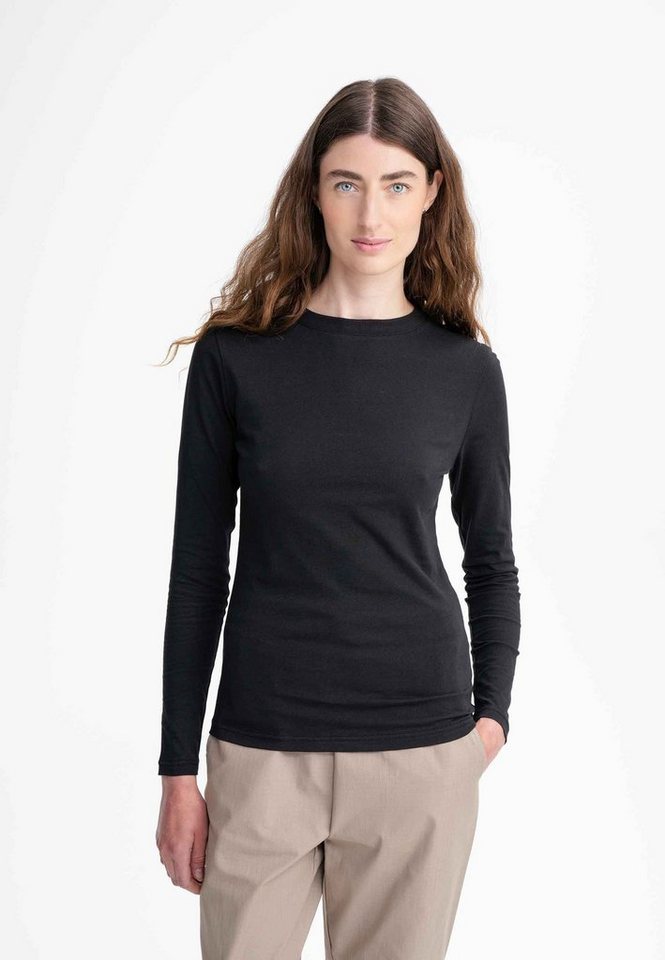 MELA Langarmshirt Damen Basic Langarmshirt DHIVYA von MELA