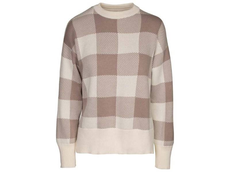 MELA Rundhalspullover MELA Bio-Damen-Jacquard-Strickpullover 'FAIZA' mit von MELA