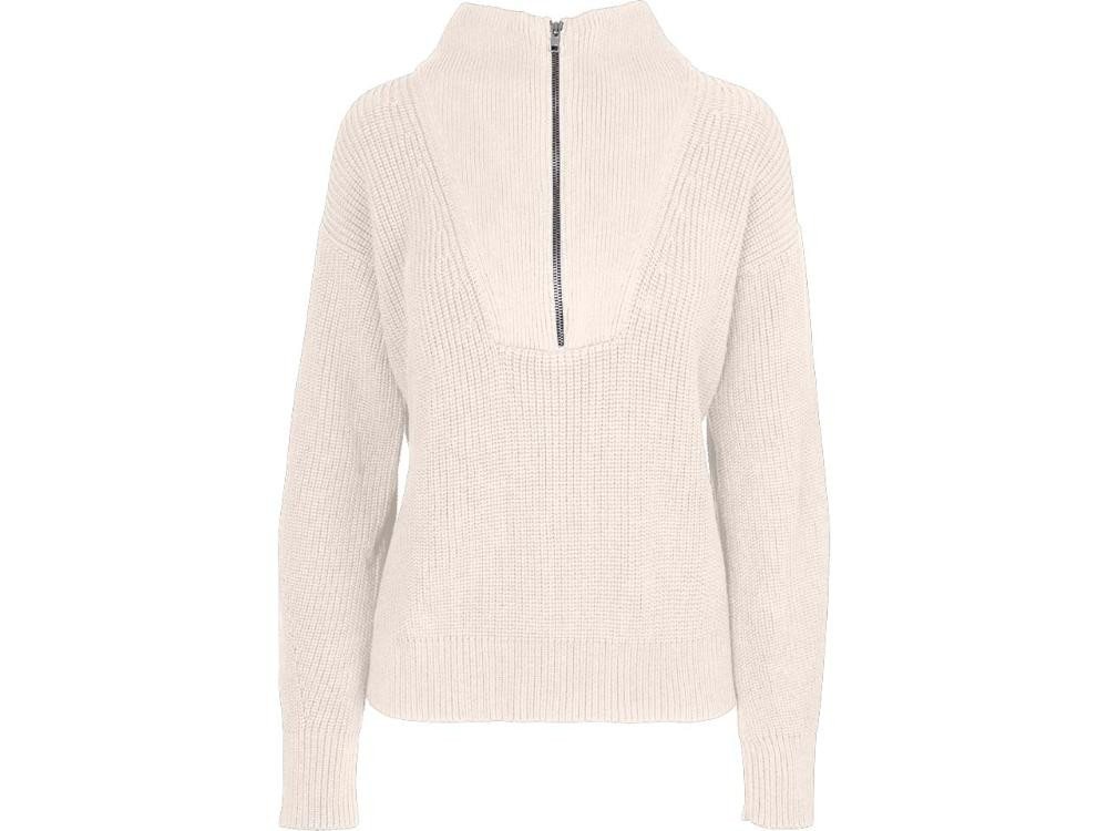 MELA Rundhalspullover MELA Bio-Damen-Rippstrick Troyer 'KIMAYA' mit Steh von MELA