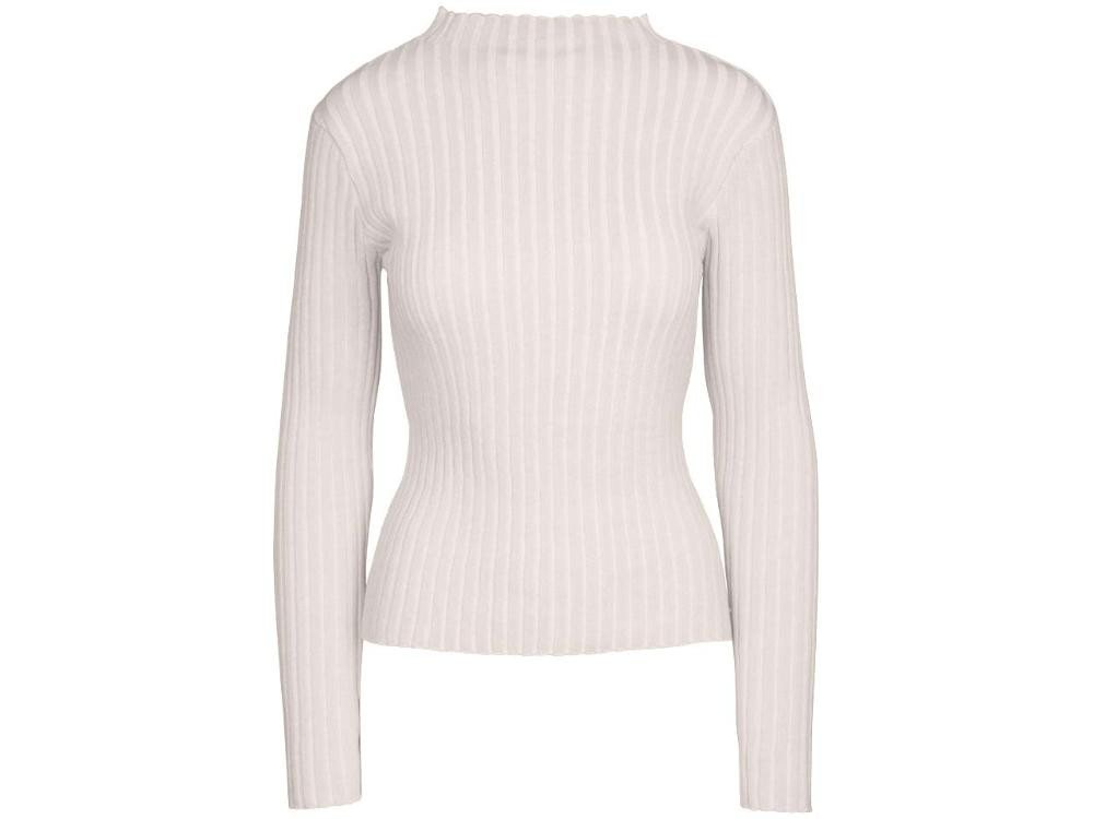 MELA Rundhalspullover MELA Bio-Damen-Strickpullover 'NAMARI' mit kurzem MELA Rundhalspullover MELA Bio-Damen-Strickpullover 'NAMARI' mit kurzem von MELA