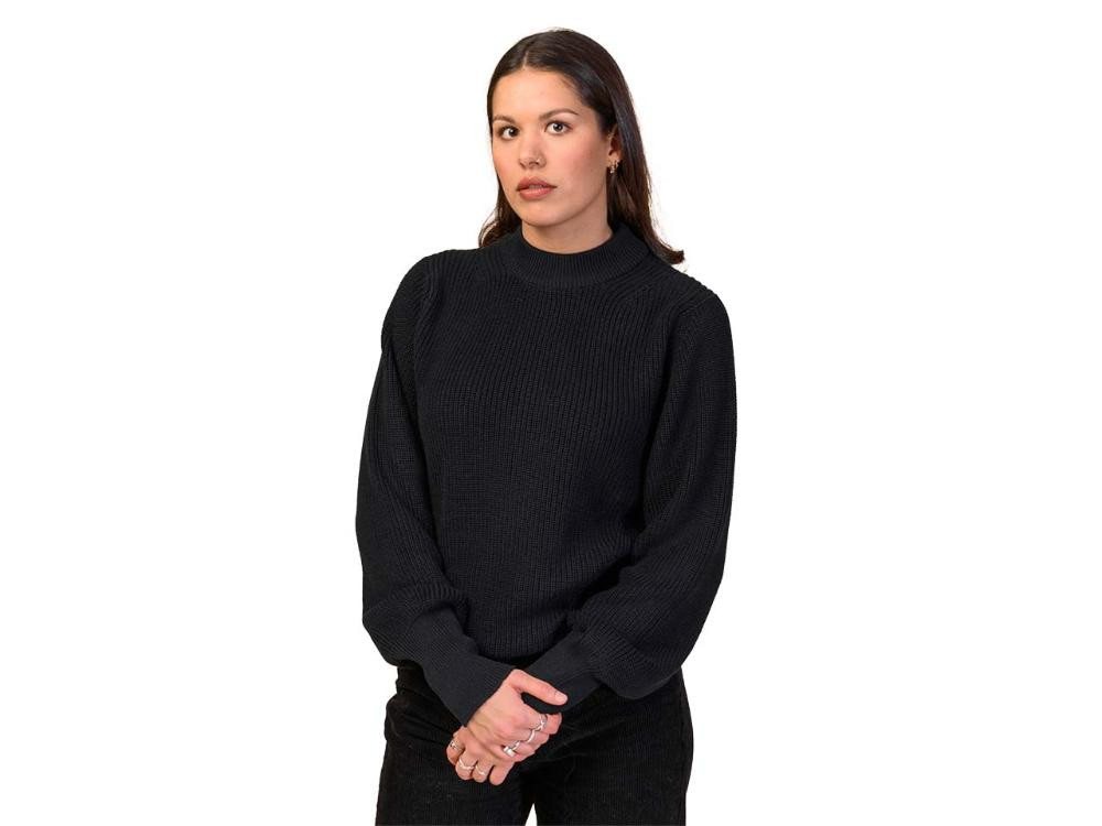 MELA Rundhalspullover MELA Bio-Damen-Strickpullover 'RIYA' mit kurzem St von MELA