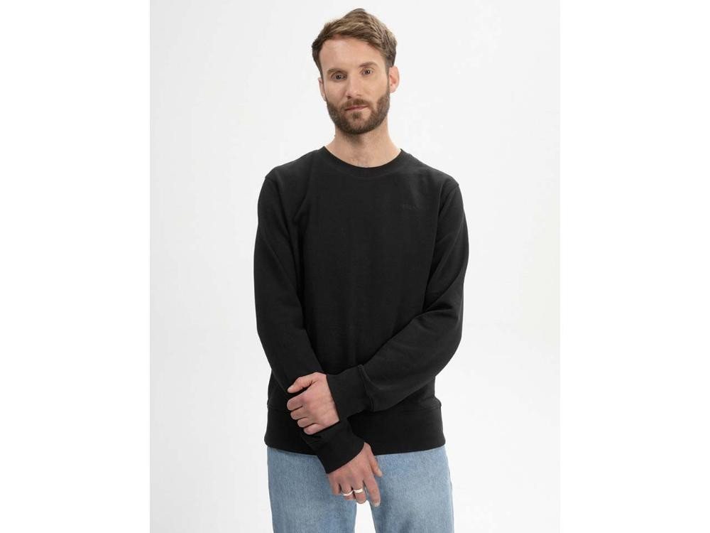 MELA Rundhalspullover MELA Bio-Herren-Sweatshirt 'ADIL' mit Rundhalsauss von MELA