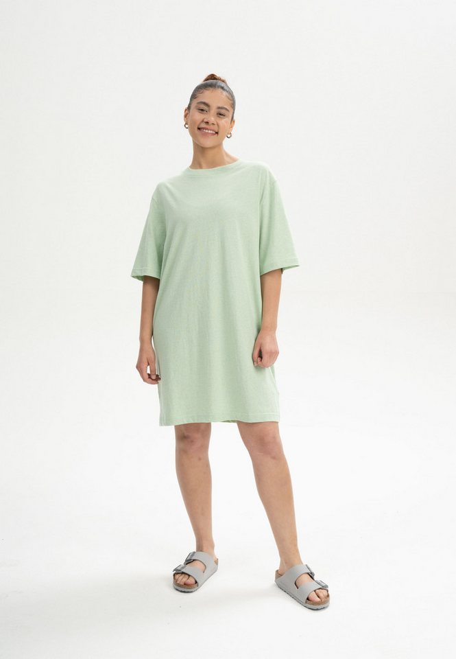 MELA Shirtkleid Oversized T-Shirt Kleid Style BAASU Fein gerippter Kragen von MELA