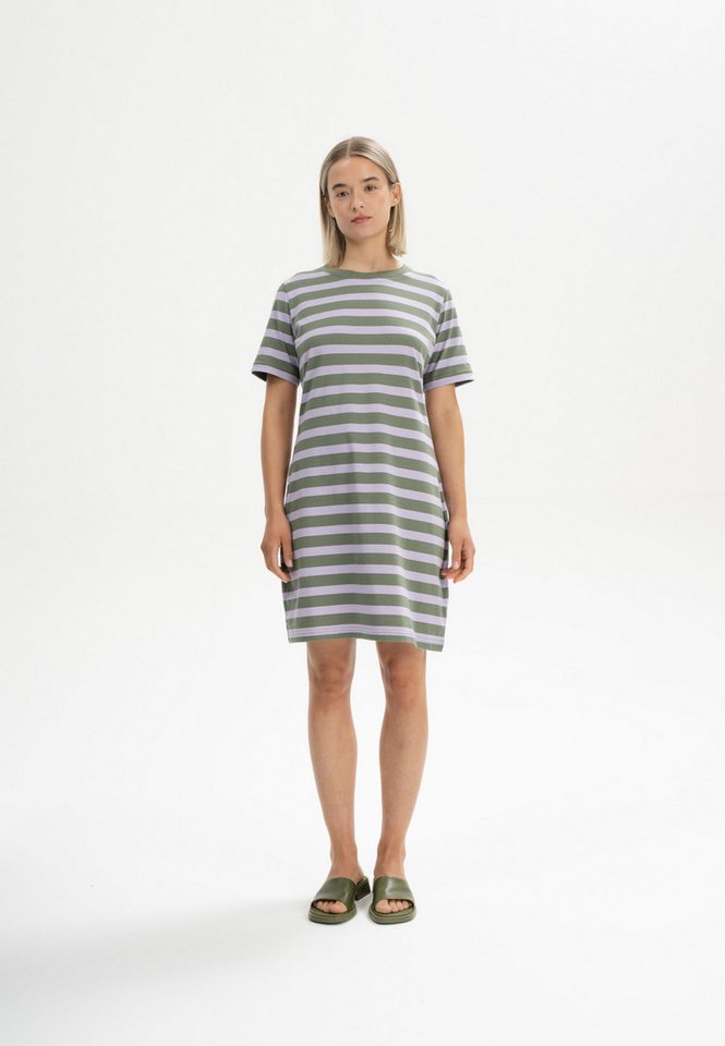 MELA Shirtkleid T-Shirt Kleid Style DARSHA Fein gerippter Kragen von MELA