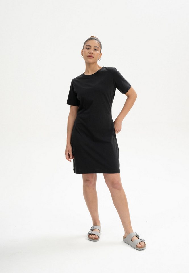 MELA Shirtkleid T-Shirt Kleid Style DARSHA Fein gerippter Kragen von MELA