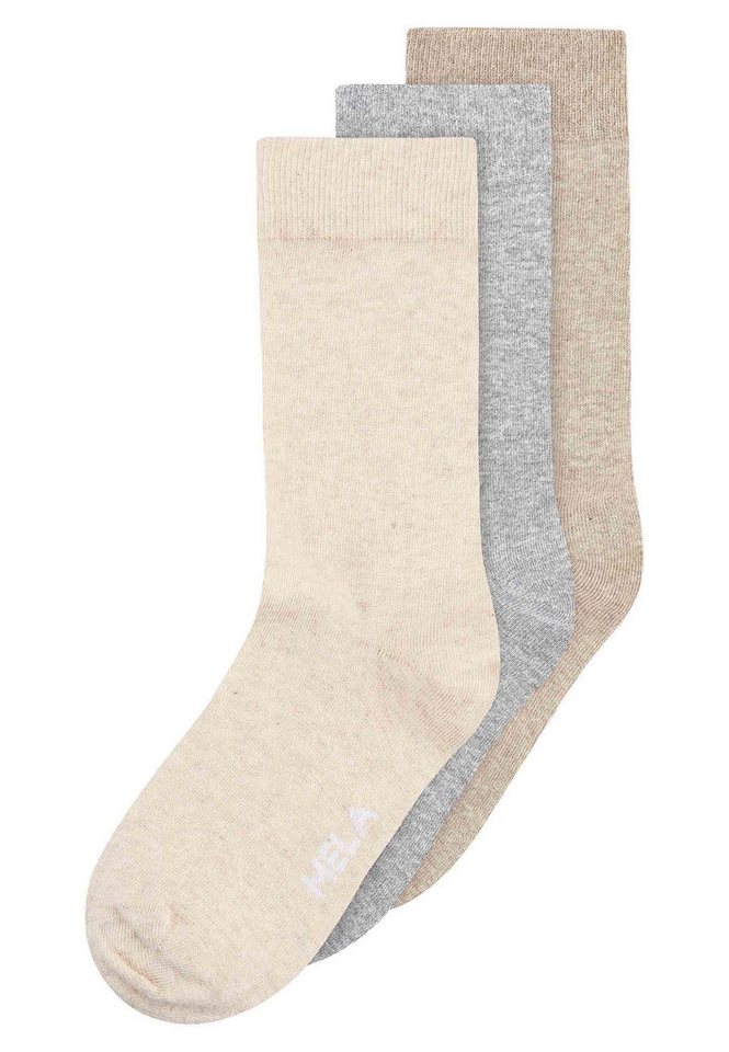 MELA Socken Unisex Socken 3 Paare Basic Das Elasthan "Roica" ist abbaubar, ohne Schadstoffe abzugeben von MELA
