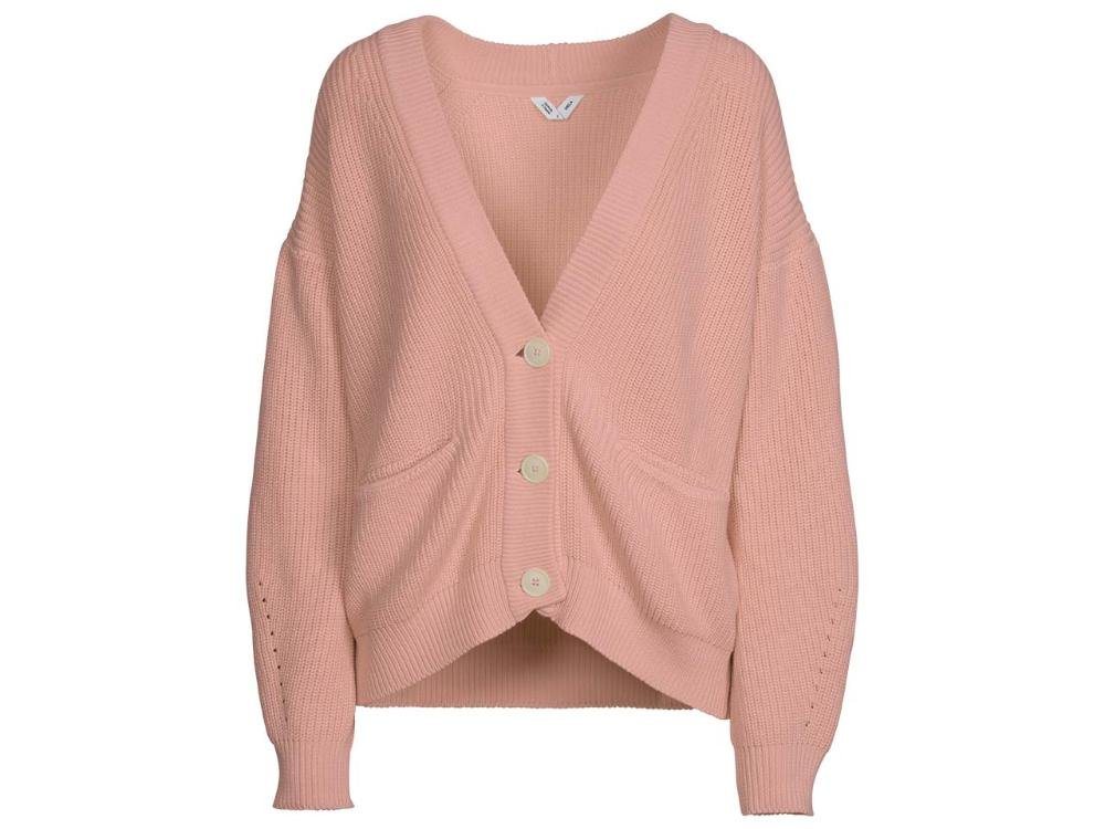 MELA Strickjacke MELA Bio-Damen-Cardigan 'ARTHA' mit aufgesetzten F von MELA