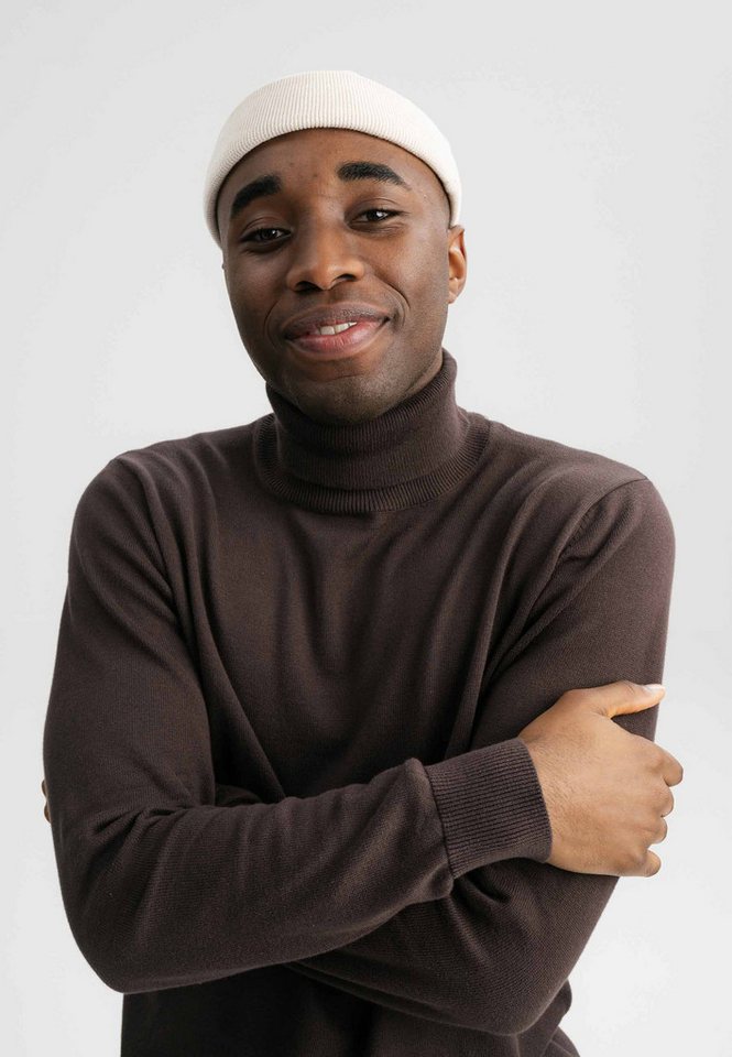 MELA Strickmütze Feinstrick Mütze kurz Style LESH clean von MELA