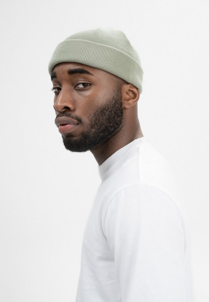 MELA Strickmütze Feinstrick Mütze kurz Style LESH Variabler Umschlag von MELA