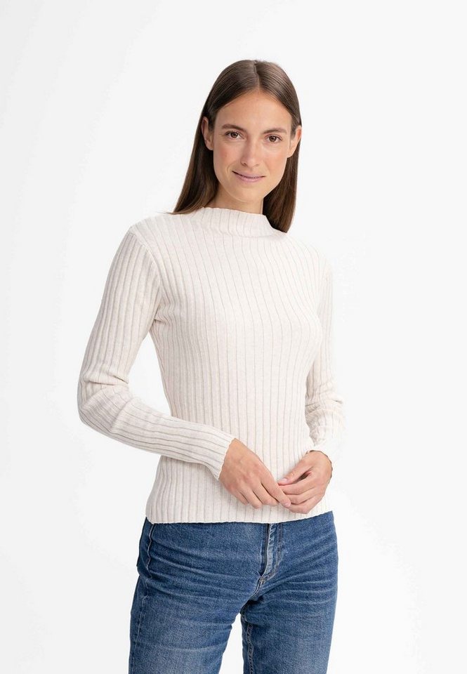 MELA Strickpullover Damen Strickpullover NAMARI Gerippte Struktur von MELA