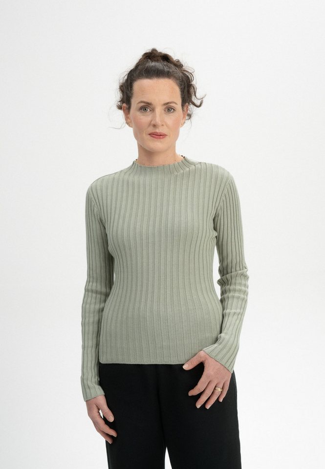 MELA Strickpullover Damen Strickpullover NAMARI Gerippte Struktur von MELA