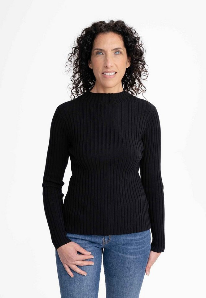 MELA Strickpullover Damen Strickpullover NAMARI Gerippte Struktur von MELA