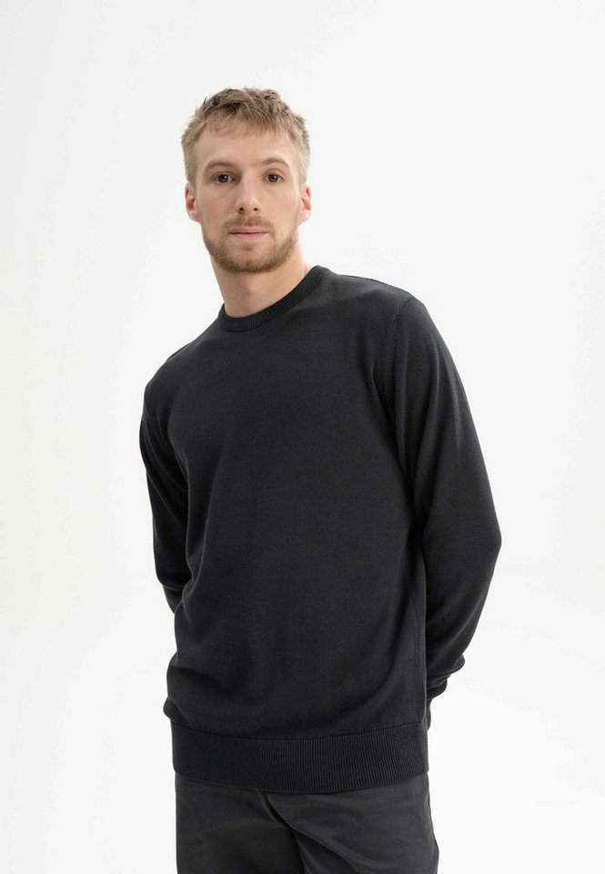 MELA Strickpullover Feinstrick Pullover HIMAL Rippbündchen von MELA