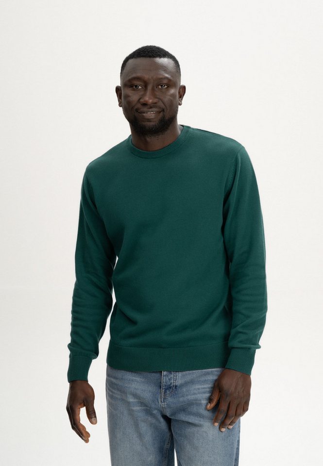 MELA Strickpullover Feinstrick Pullover Style HIMAL Rippbündchen von MELA