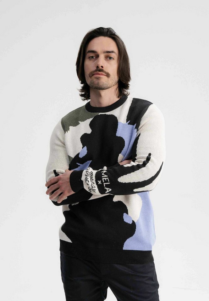 MELA Strickpullover Jacquard Strickpullover Artist Edition Maggie clean von MELA