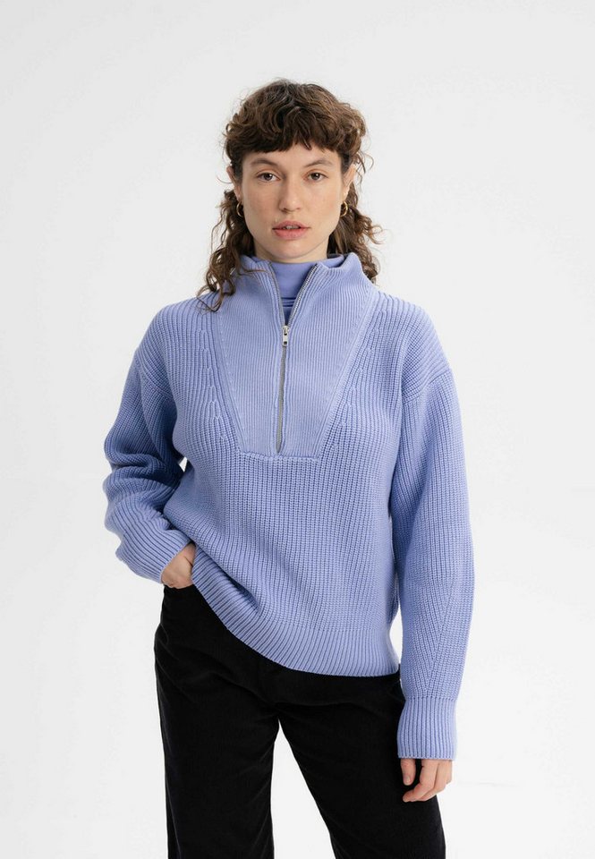 MELA Strickpullover Rippstrick Troyer KIMAYA clean von MELA