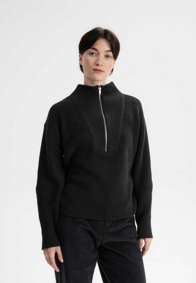 MELA Strickpullover Damen Rippstrick Troyer KIMAYA clean MELA Strickpullover Damen Rippstrick Troyer KIMAYA clean von MELA