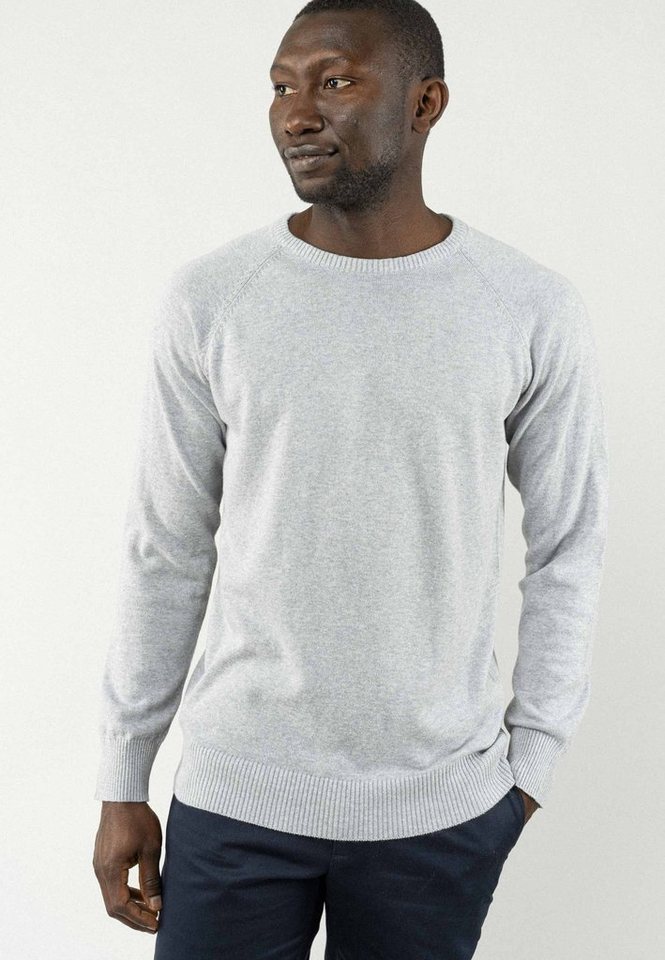 MELA Strickpullover Strickpullover Basic Rippbündchen von MELA