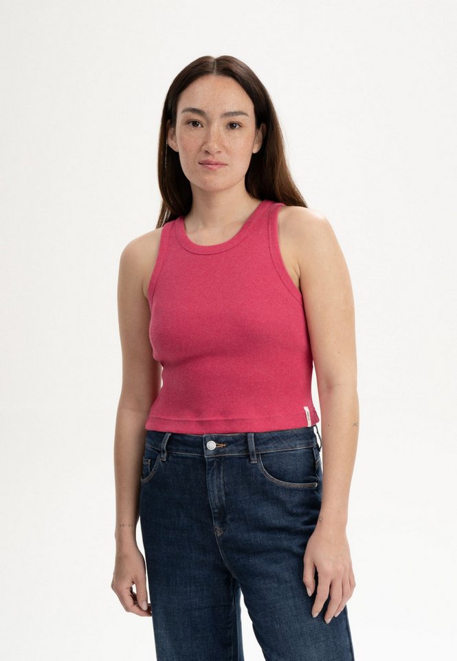 MELA Tanktop Cropped Ripp Tanktop Style PRISHA Ärmellos von MELA