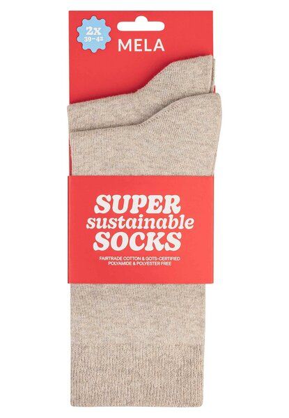 Socken 2er Pack Basic | von MELA | Fairtrade & GOTS zertifiziert von MELA