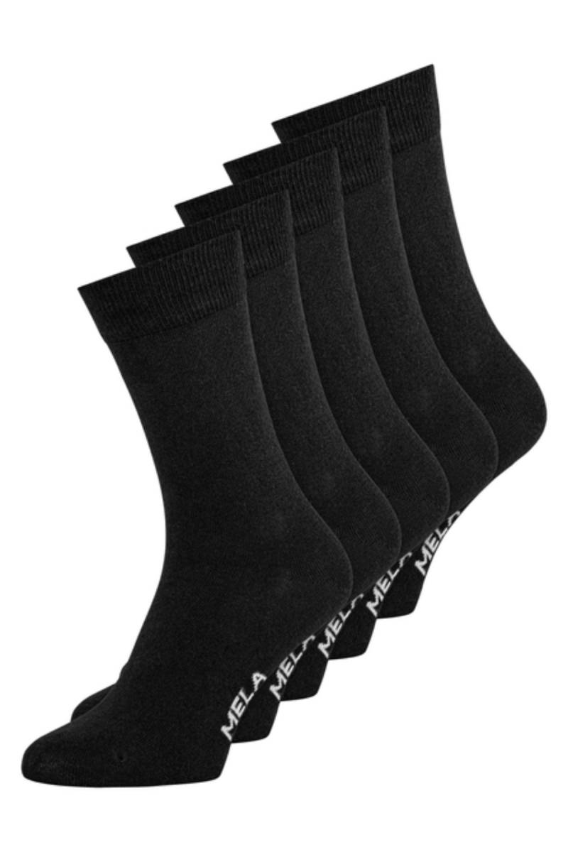 Socken 5er Pack Basic Schwarz von MELA