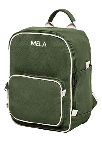 MELAWEAR - Rucksack MELA II Mini | Nachhaltig mit Fairtrade Cotton, GOTS & Grüner Knopf Zertifizierung, Farbe:olivgrün von MELAWEAR