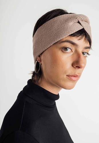 MELA - Stirnband MEENA | Nachhaltig mit Fairtrade Cotton, GOTS & Grüner Knopf Zertifizierung, Farbe:mushroom von MELAWEAR