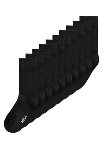 MELAWEAR Bundle Ripp Socken Mehrfach Pack, Farbe:10 x schwarz, Größe:43-46 MELAWEAR Bundle Ripp Socken Mehrfach Pack, Farbe:10 x schwarz, Größe:43-46 von MELAWEAR