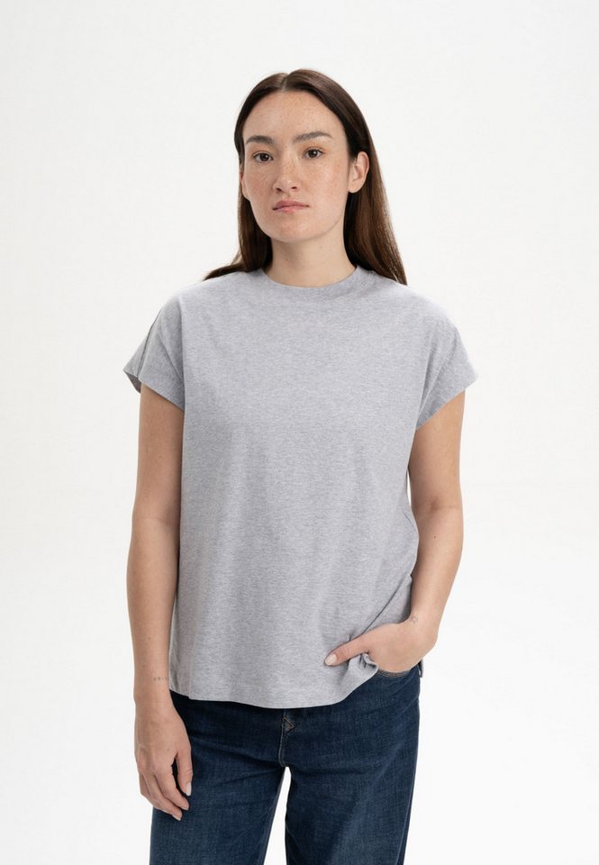 MELA Kurzarmshirt Damen T-Shirt MADHU Fein gerippter Kragen MELA Kurzarmshirt Damen T-Shirt MADHU Fein gerippter Kragen von MELA