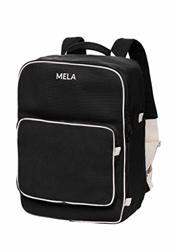 MELAWEAR MELA II Rucksack - Nachhaltig mit Fairtrade Cotton, GOTS und Grüner Knopf Zertifizierung, Farben MELA II:schwarz von MELAWEAR