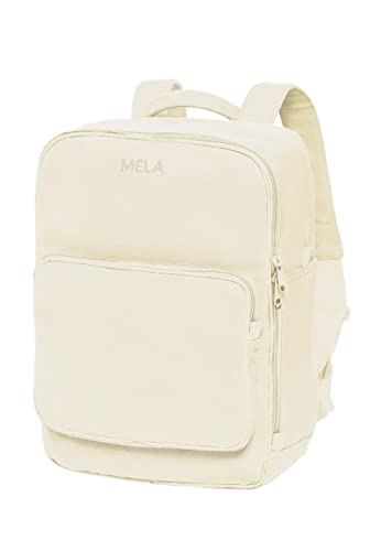 MELAWEAR - Rucksack MELA II | Nachhaltig mit Fairtrade Cotton, GOTS & Grüner Knopf Zertifizierung, Farbe:all ecru von MELAWEAR