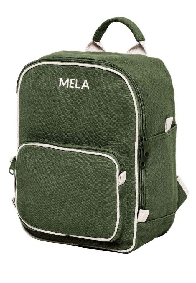 MELA Rucksack Rucksack MELA II mini, Reißverschluss bis zum Boden (Vorderseite lässt sich komplett öffnen & vereinfacht das Packen) von MELA