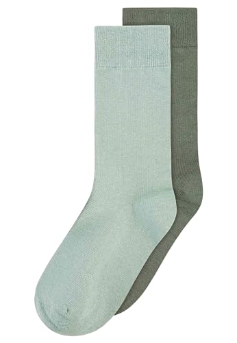 MELAWEAR Socken 2er Pack Basic (DE/NL/SE/PL, Numerisch, 35, 38, Regular, Regular, mint/thyme) von MELAWEAR