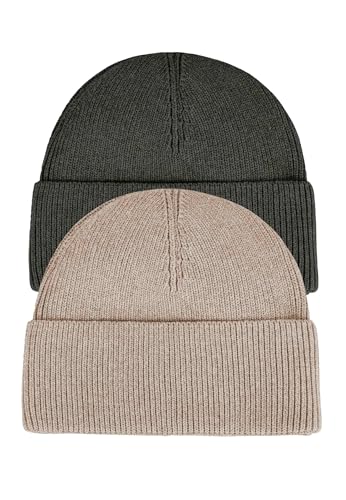 Mela - Strickmütze Kali Bundle | Nachhaltig mit Fairtrade Cotton, GOTS & Grüner Knopf Zertifizierung (Hazel Blend/Green Blend) von MELAWEAR