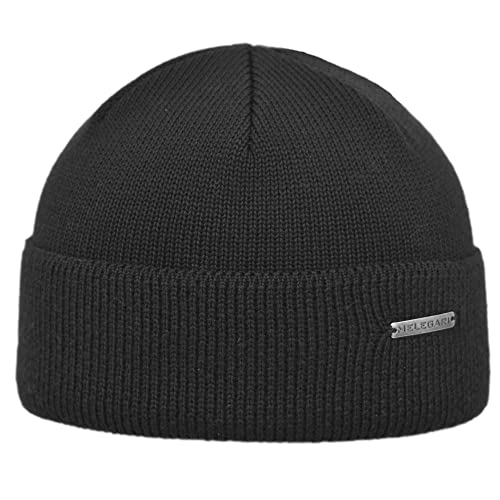MELEGARI Docker Trieste Mütze | Reine Wolle | Made in Italy, Schwarz, One Size von Melegari