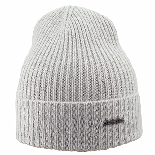 MELEGARI Mütze Beanie Cortina | Wolle und Kaschmir | Made in Italy | Unisex, grigio chiaro, One size von Melegari