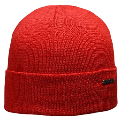 MELEGARI Mütze Beanie Pisa | 100% Baumwolle | Made in Italy, rot, One size von Melegari