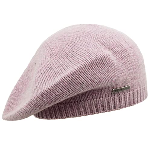 MELEGARI Strickmütze | Damen | 100% Kaschmir | Stresa Beret | Made in Italy, Rosa MELEGARI Strickmütze | Damen | 100% Kaschmir | Stresa Beret | Made in Italy, Rosa von MELEGARI