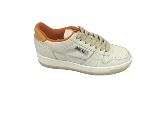 MÉLINÉ Art. Db 70 Damen-Sneaker aus cremefarbenem Leder, Weiß, 37 EU von MÉLINÉ