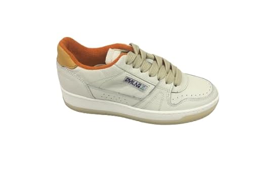 MÉLINÉ Art. Db 70 Damen-Sneaker aus cremefarbenem Leder, Weiß, 38 EU von MÉLINÉ